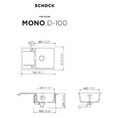Pomivalno korito SCHOCK Mono D-100 Dusk